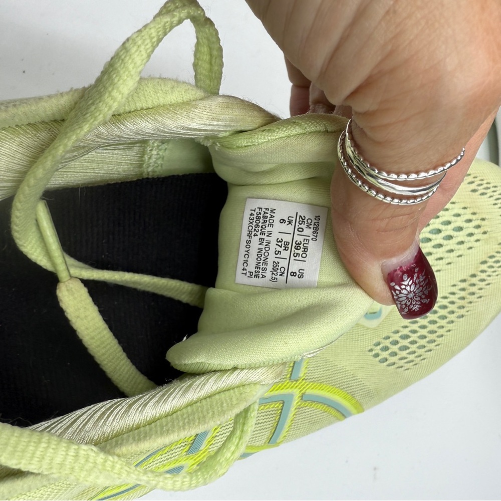 ASICS Gel-Kayano 31 Yellow Green Lace Up Running Athletic Sneakers - Picture 12 of 12